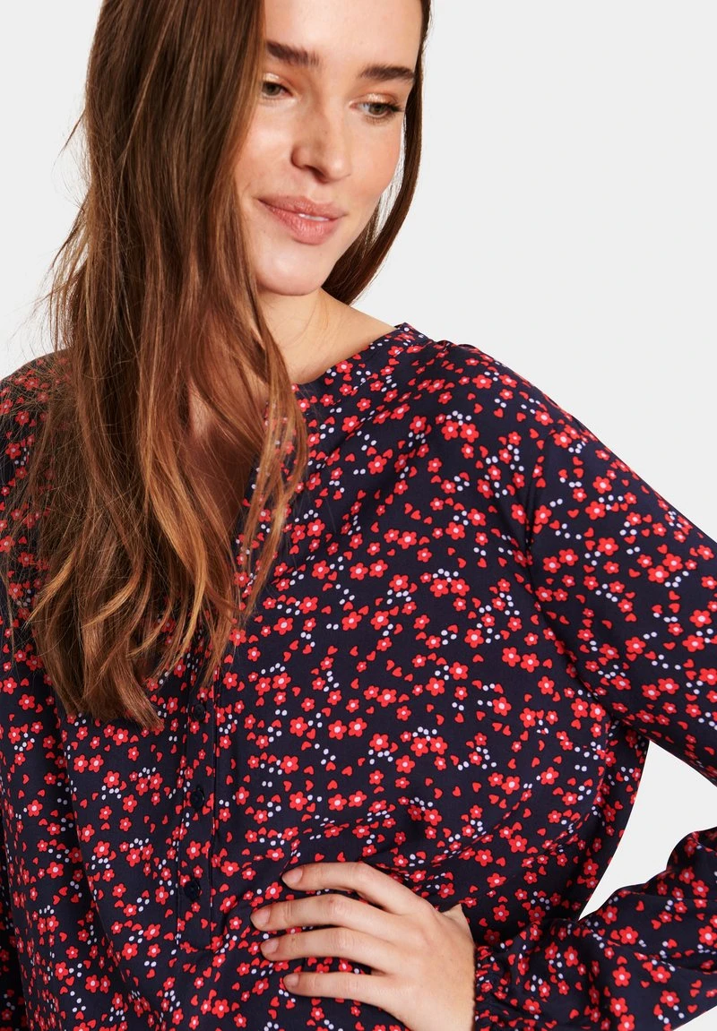 Saint Tropez EDASZ - Bluse - Night Sky Naive Flower 6 Saint Tropez EDASZ - Bluse - Night Sky Naive Flower – Bild 4