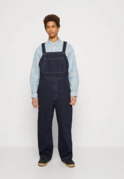 SKATE OVERALL UNISEX - Latzhose - Dark-blue Denim -Sommerkleidung Für Damen 8de208c6433242289425fe5787de5b74