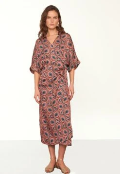 MAISON 123 LONG - Freizeitkleid - Marron -Sommerkleidung Für Damen 8e1a7bfcf93b4c3c8391438f68a18772