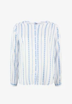 Buffalo Hemdbluse - Creme-blau-bedruckt 13 Buffalo Hemdbluse - Creme-blau-bedruckt -Sommerkleidung Für Damen 8fb9f54683df4057b52211c6e9fd520a