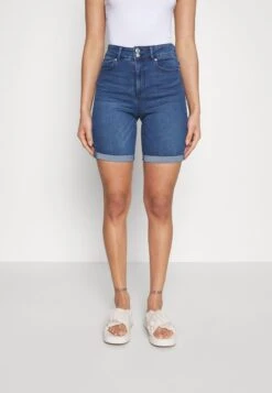 Vero Moda Tall VMSOPHIA BUTTON - Shorts - Dark Blue Denim -Sommerkleidung Für Damen 9260c7e0161d4ec480f5f8e92f7c3097 1