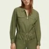 Scotch & Soda LONG-SLEEVED UTILITY - Jumpsuit - Olive Green 1 Scotch & Soda LONG-SLEEVED UTILITY - Jumpsuit - Olive Green -Sommerkleidung Für Damen 932e388e156a4cc2b4f6bd077add04a6