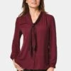 GOLDNER Bluse - Bordeaux