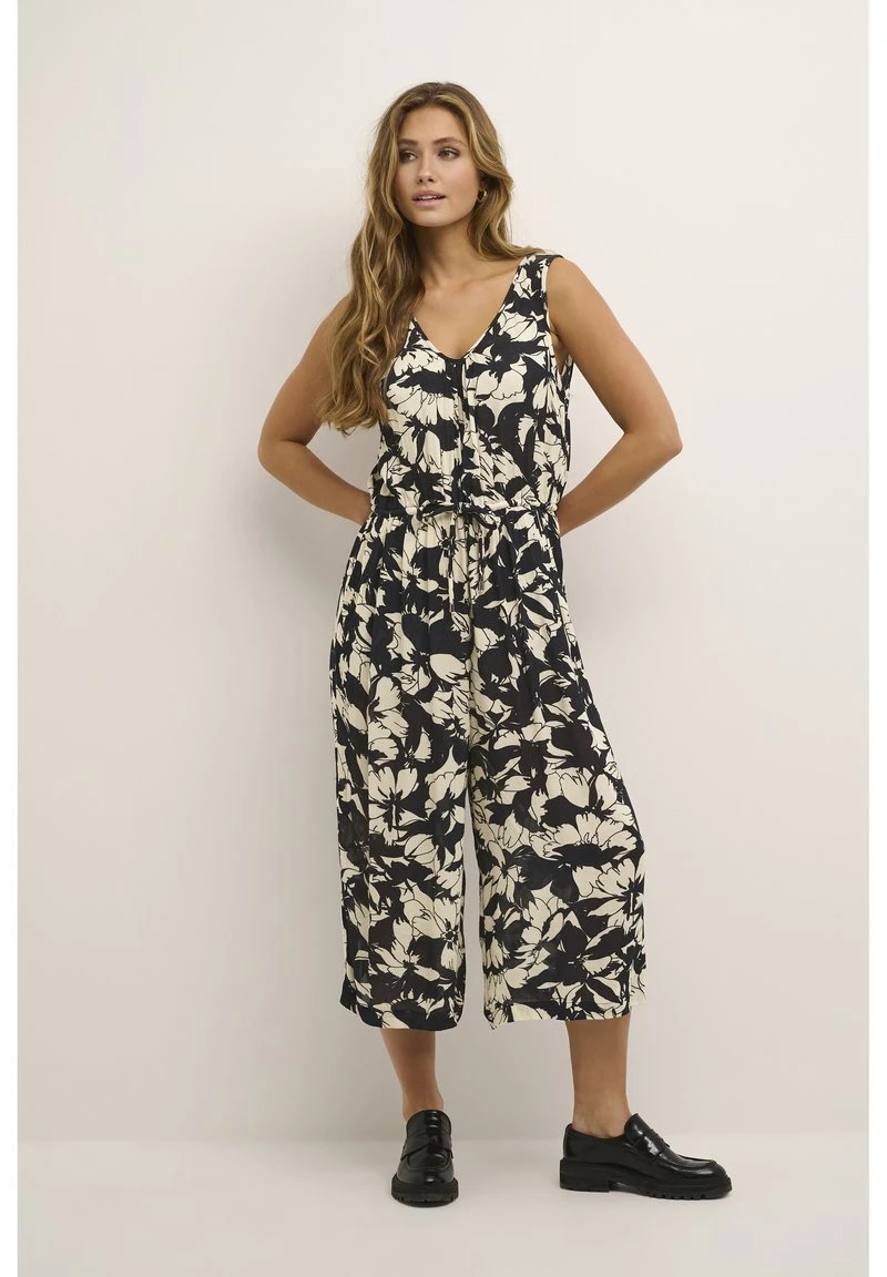 Kaffe KALIVANNA - Jumpsuit - Sand Black Flower 4 Kaffe KALIVANNA - Jumpsuit - Sand Black Flower – Bild 2