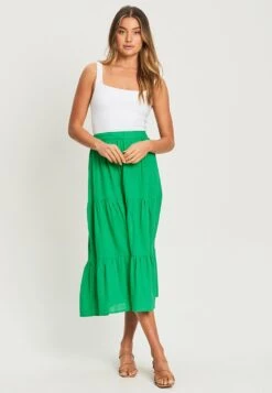 Tussah DALTON - A-Linien-Rock - Green 9 Tussah DALTON - A-Linien-Rock - Green -Sommerkleidung Für Damen 9657c335faee485d8cf9f4c3388dcdad