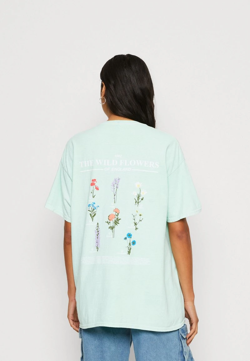 BDG Urban Outfitters WILD FLOWERS DAD TEE - T-Shirt Print - Sage 3 BDG Urban Outfitters WILD FLOWERS DAD TEE - T-Shirt Print - Sage