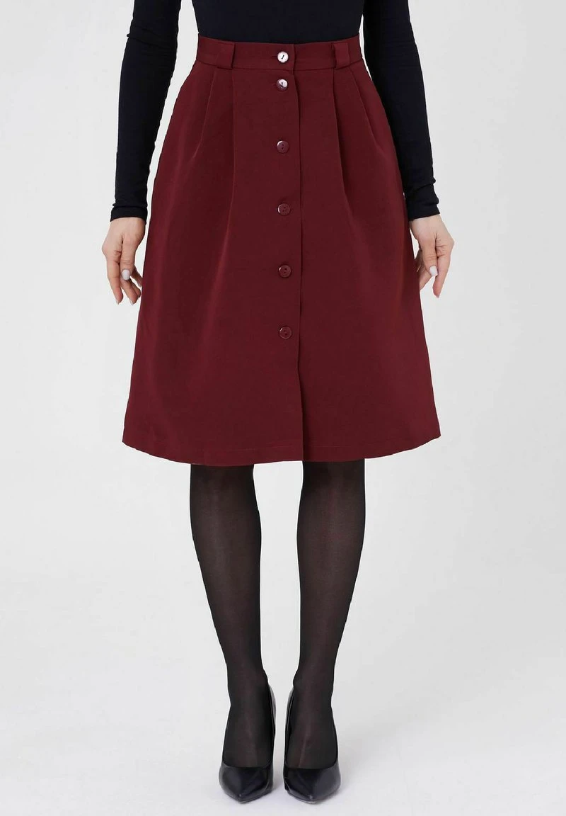 MIDI HIGH WEIST - A-Linien-Rock - Brown 7 MIDI HIGH WEIST - A-Linien-Rock - Brown – Bild 5