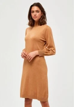 Minus MERSIN HIGHNECK - Etuikleid - Almond Melange