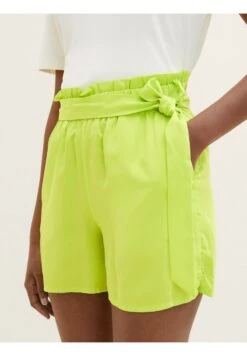 TOM TAILOR Denim MIT ELASTISCHEM BUND - Shorts - Neon Lime -Sommerkleidung Für Damen 992d987d4cf146f2ac6b1f7d7467a600