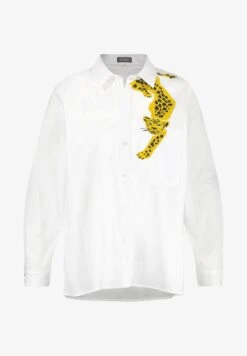 MIT LEOPARD-MOTIV - Hemdbluse - White Gemustert. 11 MIT LEOPARD-MOTIV - Hemdbluse - White Gemustert. -Sommerkleidung Für Damen 99d6213aa28e46879e9c9e57f58632cf