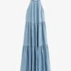 NEXT TENCEL PLAIT NECK TIERED - Jeanskleid - Blue -Sommerkleidung Für Damen 9b4117aa139f4af1bf1661398a1d42fe