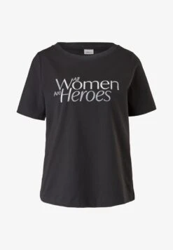 S.Oliver BLACK LABEL T-Shirt Print - Black Placed Print 12 S.Oliver BLACK LABEL T-Shirt Print - Black Placed Print -Sommerkleidung Für Damen 9e815a1ad9334adaa4a08b2691919f53