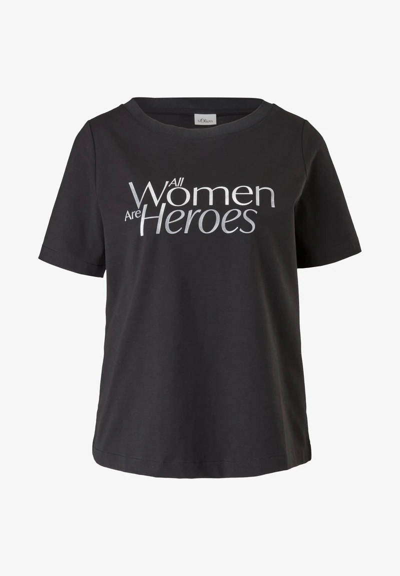 S.Oliver BLACK LABEL T-Shirt Print - Black Placed Print 7 S.Oliver BLACK LABEL T-Shirt Print - Black Placed Print – Bild 5