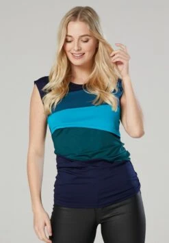 UMSTANDSBLUSE MIT SCHULTERTRÄGERN MIT FÜTTERUNGSMÖGLICHKEIT - Bluse - Dunkelblaue Himbeere