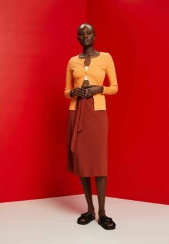 ESPRIT A-Linien-Rock - Terracotta New -Sommerkleidung Für Damen a18f38207200438b873d02ba5156672b