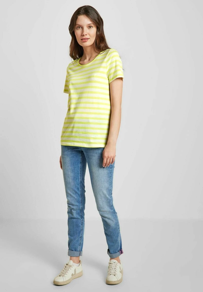 Cecil MIT STREIFENMUSTER - T-Shirt Print - Gelb 4 Cecil MIT STREIFENMUSTER - T-Shirt Print - Gelb – Bild 2