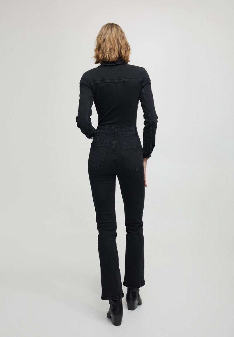 PULL & BEAR LONG SLEEVE - Jumpsuit - Mottled Black 5 PULL & BEAR LONG SLEEVE - Jumpsuit - Mottled Black – Bild 3