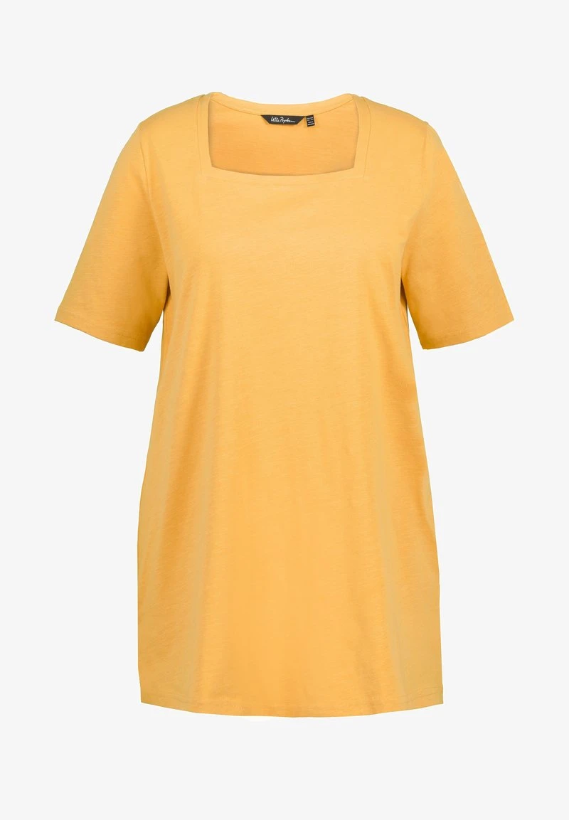 Ulla Popken T-Shirt Basic - Kurkuma 3 Ulla Popken T-Shirt Basic - Kurkuma