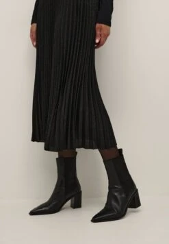 Kaffe KALINDA - A-Linien-Rock - Black W Black Lurex