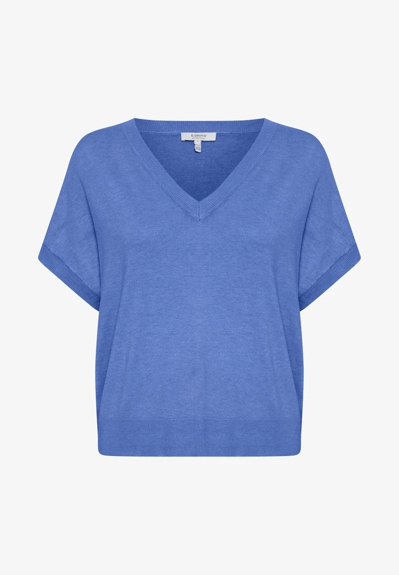 B.young BYMMPIMBA1 VNECK SLIPOVER - T-Shirt Basic - Strong Blue Melange 8 B.young BYMMPIMBA1 VNECK SLIPOVER - T-Shirt Basic - Strong Blue Melange – Bild 6