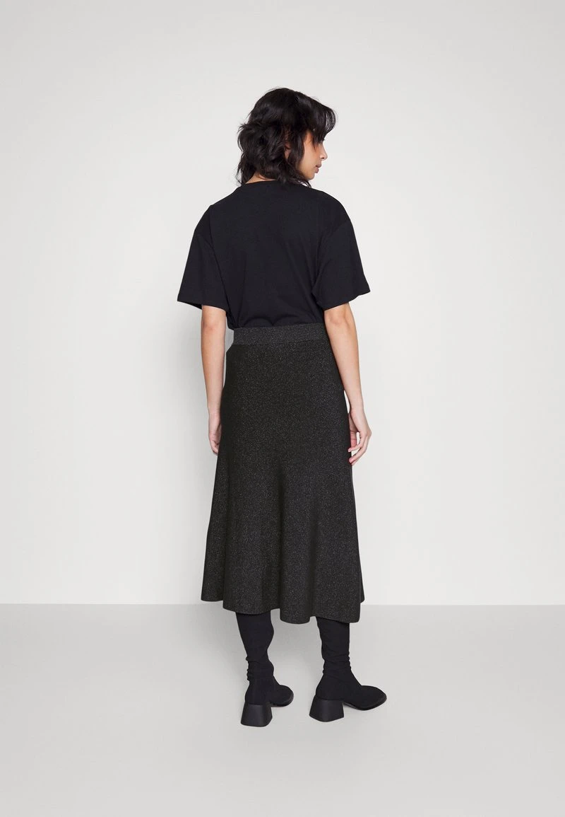 FLARE GABRIEL SHINE MIDI SKIRT - A-Linien-Rock - Deep Coal 6 FLARE GABRIEL SHINE MIDI SKIRT - A-Linien-Rock - Deep Coal – Bild 4