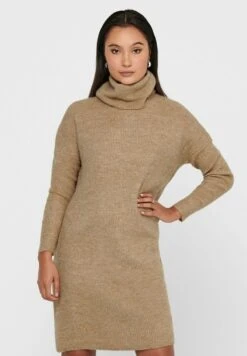 ONLY LONGSLEEVE ONLJANAPULLO - Strickkleid - Beige