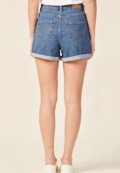 ÖKO-VERANTWORTLICHE MOM - Jeans Shorts - Denim Stone -Sommerkleidung Für Damen aed8fe37607745a8acb23da74eac1f4d
