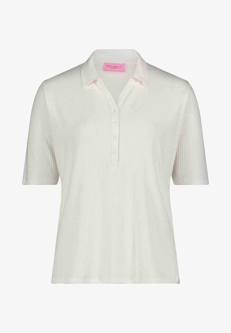 BETTY BARCLAY POLOSHIRT MIT RIPPENSTRUKTUR - Poloshirt - Rohweiß 5 BETTY BARCLAY POLOSHIRT MIT RIPPENSTRUKTUR - Poloshirt - Rohweiß – Bild 3
