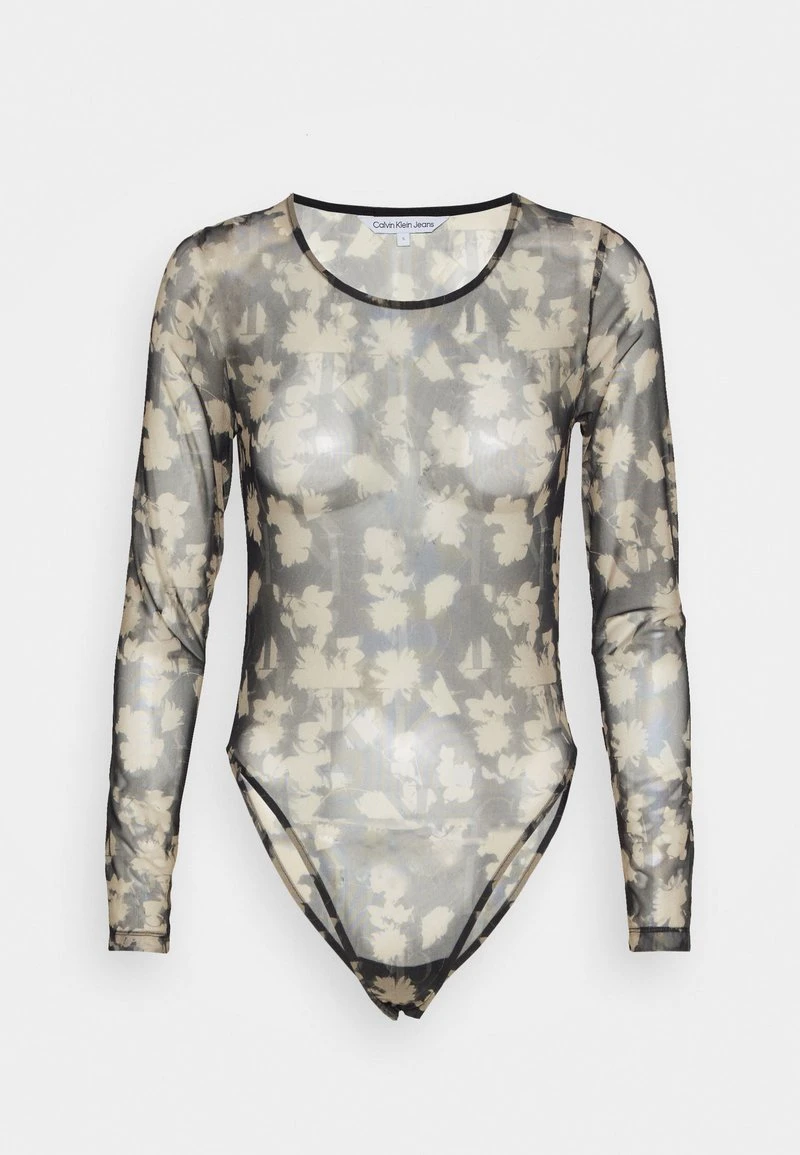 Calvin Klein Jeans ALL OVER BODY - Langarmshirt - Beige 7 Calvin Klein Jeans ALL OVER BODY - Langarmshirt - Beige – Bild 5