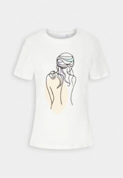 Vila VIVULKANA - T-Shirt Print - Snow White -Sommerkleidung Für Damen b1b80fa8b3734d1699a7837997c15213
