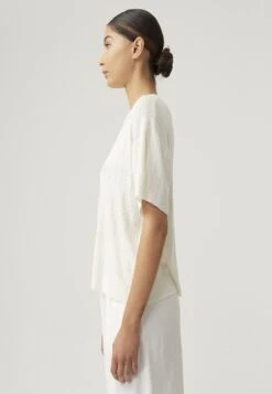 ZIMMY - T-Shirt Basic - White -Sommerkleidung Für Damen b1e907b2e71043c9acd0ca701ca44eab