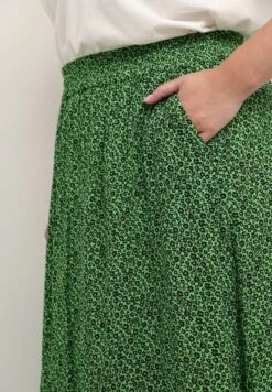 ISMA AMI - A-Linien-Rock - Poison Green Black Flower -Sommerkleidung Für Damen b213cc0b309d4bb8a7c3cf57b6605003