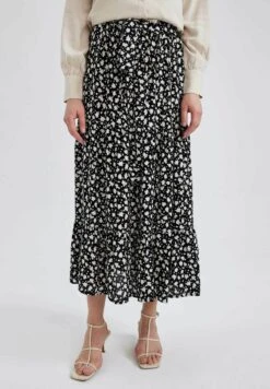 DeFacto TIERED - A-Linien-Rock - Black