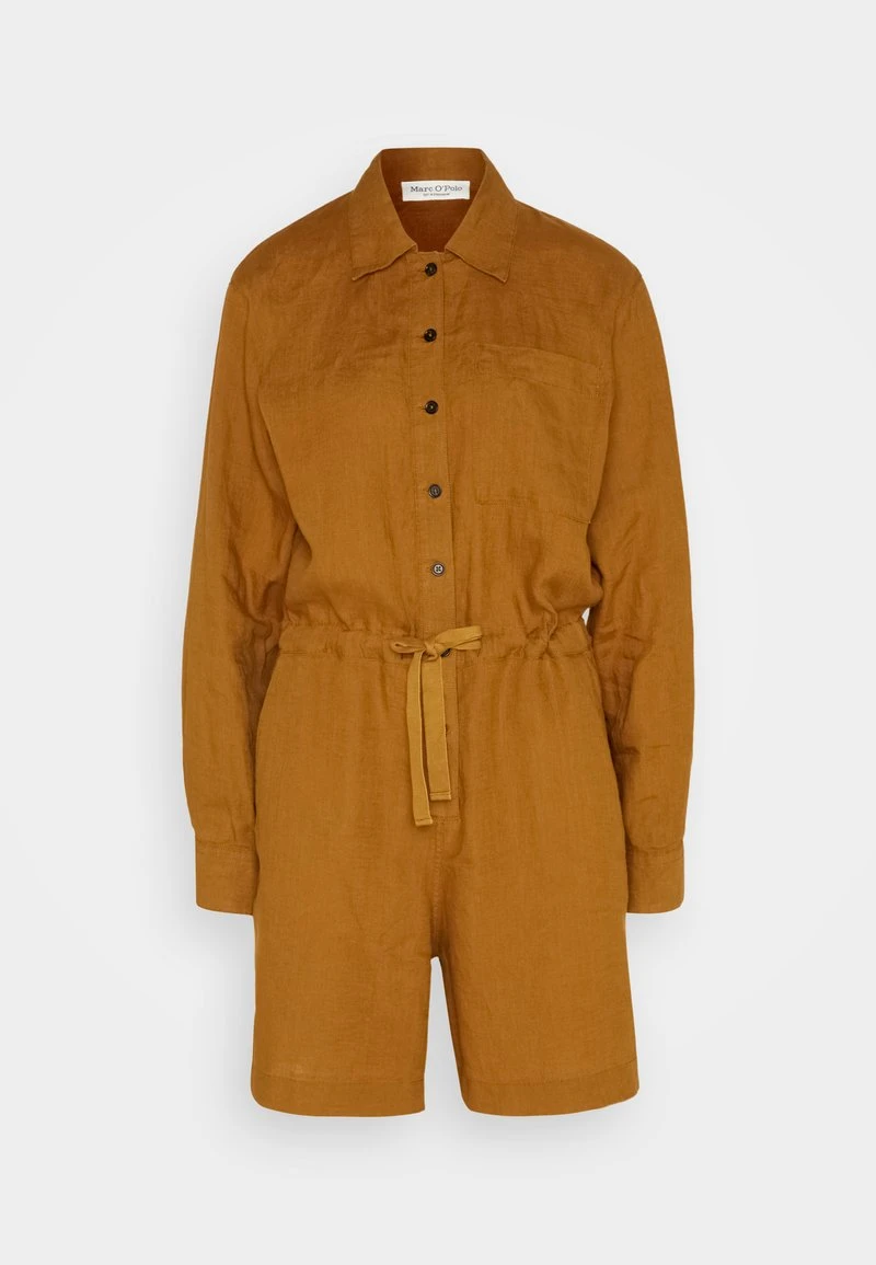 Marc O'Polo OVERALL SHORT LEG LONG SLEEVE DRAWSTRING BUTTON PLACKET - Jumpsuit - Wood Brown 7 Marc O'Polo OVERALL SHORT LEG LONG SLEEVE DRAWSTRING BUTTON PLACKET - Jumpsuit - Wood Brown – Bild 5