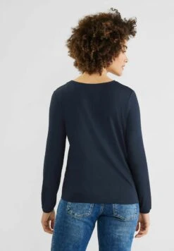 STREET ONE MIT GUMMIZUG IM SAUM - Langarmshirt - Blau 10 STREET ONE MIT GUMMIZUG IM SAUM - Langarmshirt - Blau -Sommerkleidung Für Damen b64b1515ad7b4da5b923af0182f46772