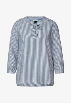 STREET ONE GESTREIFTE - Bluse - Blau -Sommerkleidung Für Damen b6b0f3733ca84ee78a14f6e484b6ef5a
