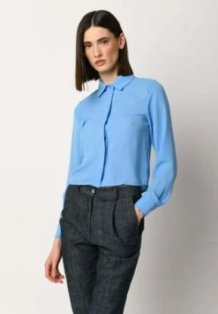 Hemdbluse - Blu -Sommerkleidung Für Damen b8493a5802134cd7a131b13104be75a0