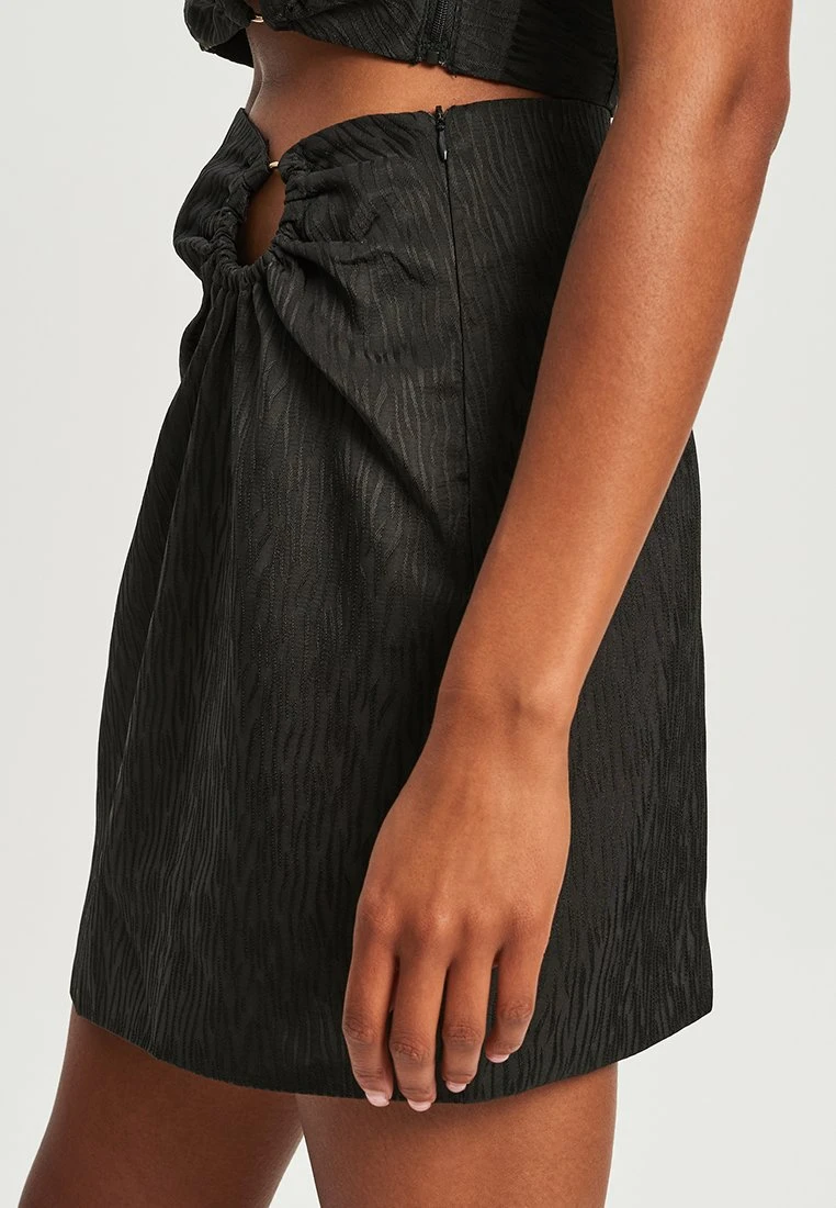 MARLOE - Minirock - Black Jacquard 5 MARLOE - Minirock - Black Jacquard – Bild 3