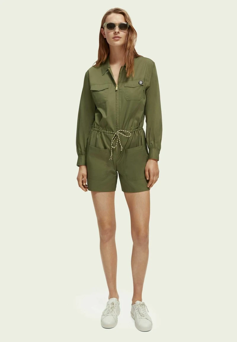 Scotch & Soda LONG-SLEEVED UTILITY - Jumpsuit - Olive Green 4 Scotch & Soda LONG-SLEEVED UTILITY - Jumpsuit - Olive Green – Bild 2