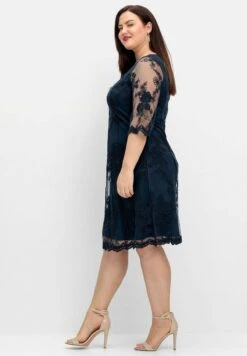 Sheego Cocktailkleid/festliches Kleid - Nachtblau -Sommerkleidung Für Damen bd9ea5cf42a54cb99bc4ef6adb64540d