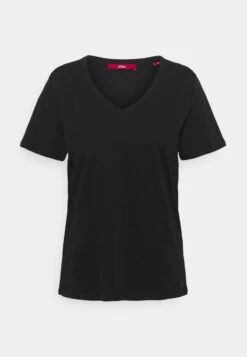 S.Oliver KURZARM - T-Shirt Basic - Navy -Sommerkleidung Für Damen bde5b10b9f8d4247b03f7a000ca69e0d