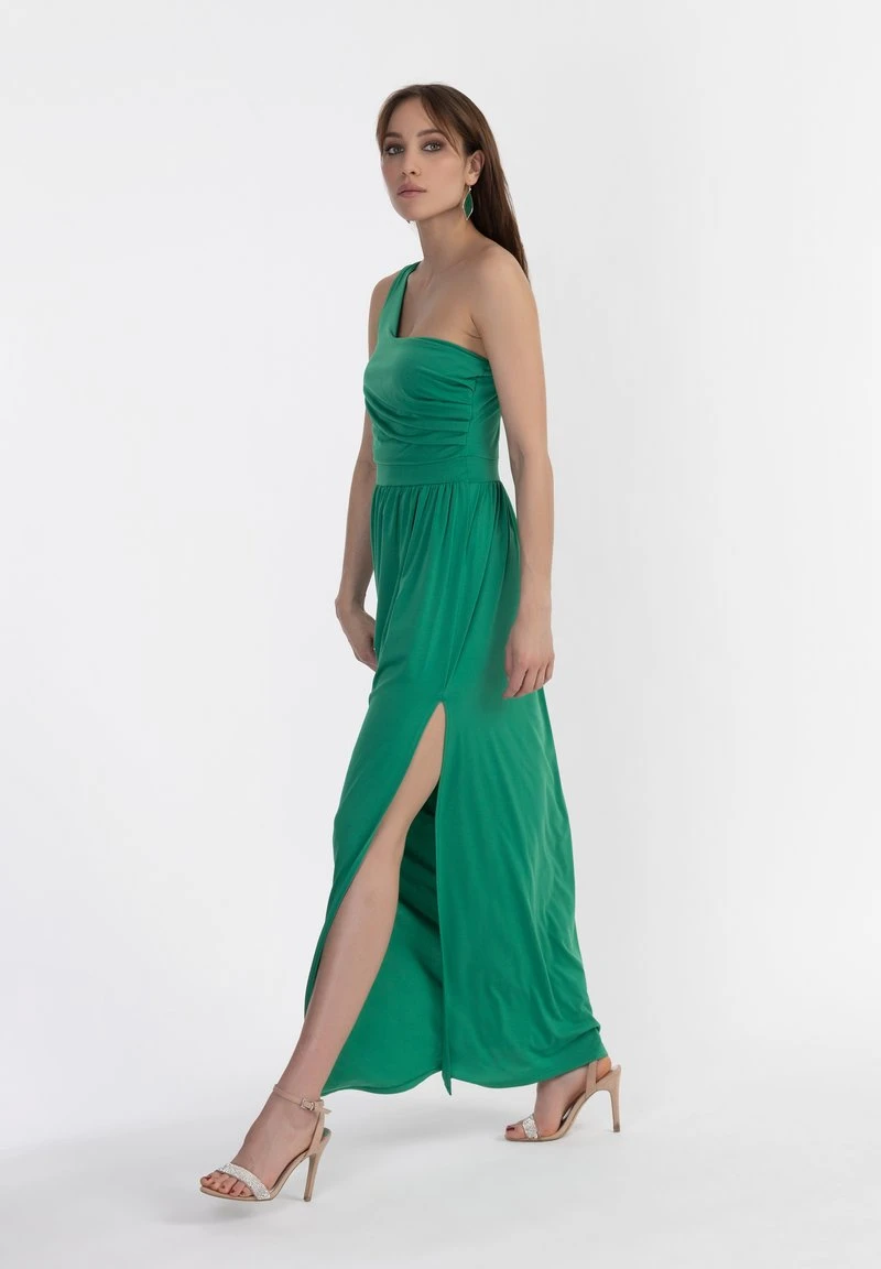 Faina ONE-SHOULDER - Maxikleid - Waldgrün 4 Faina ONE-SHOULDER - Maxikleid - Waldgrün – Bild 2