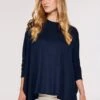 Apricot SOFT TOUCH SPLIT - Langarmshirt - Navy 2 Apricot SOFT TOUCH SPLIT - Langarmshirt - Navy -Sommerkleidung Für Damen c11b2bcbc3284b9ba55ac8fb475f1eb9