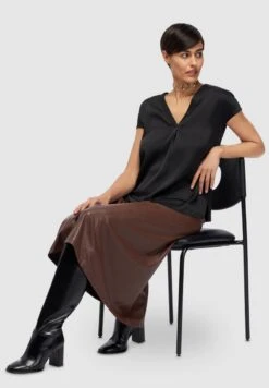 BIMATERICA SCOLLO A V - Bluse - Nero 11 BIMATERICA SCOLLO A V - Bluse - Nero -Sommerkleidung Für Damen c1d8a67ba7cc49af9c08c2e6e25ee039