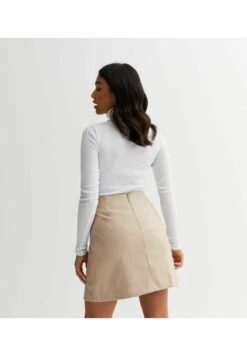 New Look PETITE STONE LEATHER LOOK - A-Linien-Rock - Stone 10 New Look PETITE STONE LEATHER LOOK - A-Linien-Rock - Stone -Sommerkleidung Für Damen c7e83925274a4116af6e78582cccabce