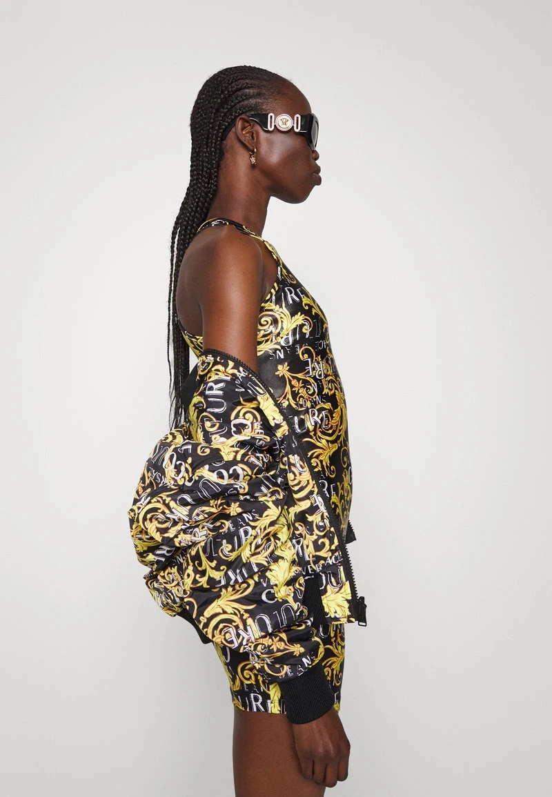 Versace Jeans Couture PRINT LOGO COUTURE - Jerseykleid - Black/gold 6 Versace Jeans Couture PRINT LOGO COUTURE - Jerseykleid - Black/gold – Bild 4