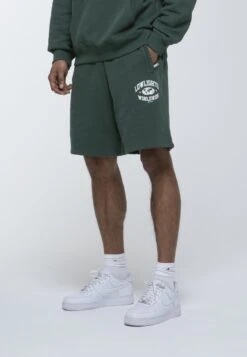 EMBROIDERY UNISEX - Shorts - Khaki