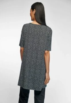 T-Shirt Print - Schwarz Weiß -Sommerkleidung Für Damen cc861ecfe9a14f19aa1df54d6d6c5046