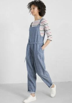 HEATHER BELL - Latzhose - Mid Indigo Wash