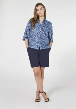 IN GABARDINA - Shorts - Blu -Sommerkleidung Für Damen d18daa958d624f97ac48da1224ece509